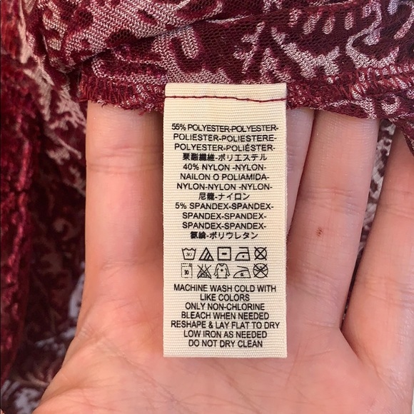 Freee People Gingerberry Burned Velvet Top - Picture 7 of 7